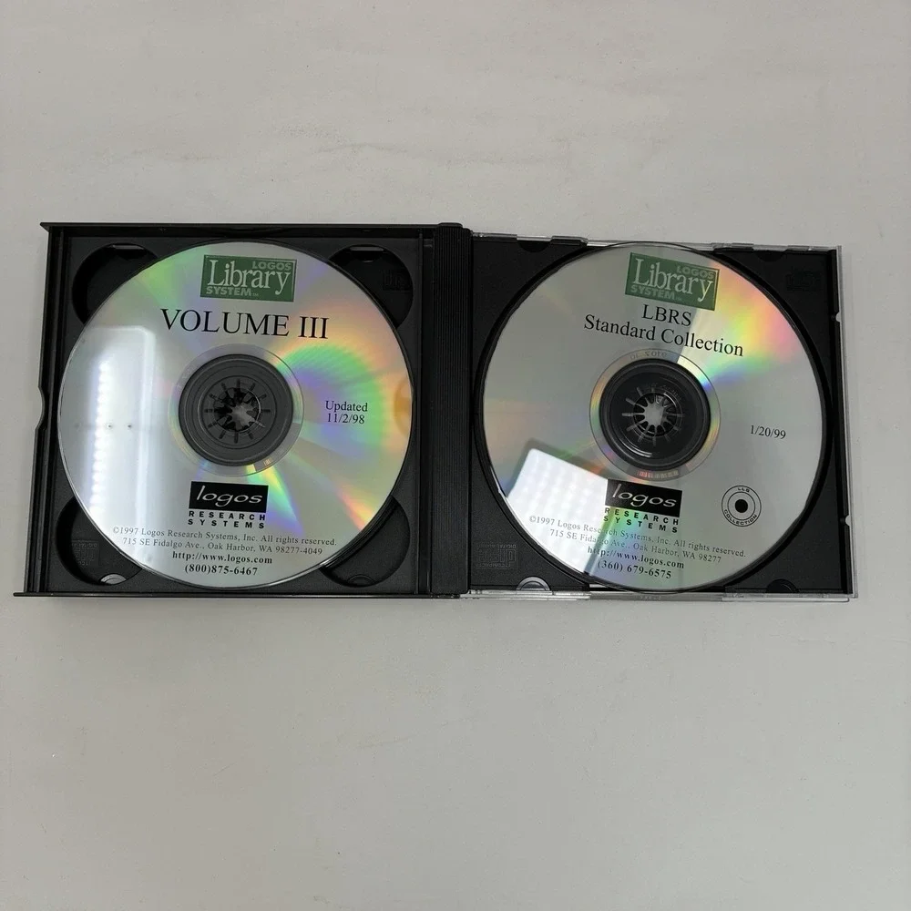Vintage Logos Bible Reference Series Bible Software 1997 CD-ROMs Win '95 Big Box